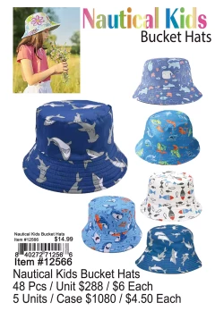 Nautical Kids Bucket Hats